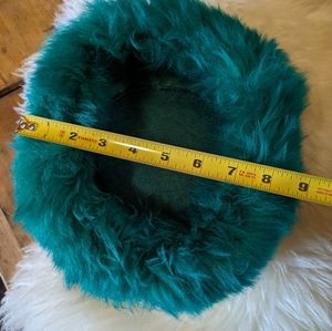 Teal Fur Hat "Cossak"